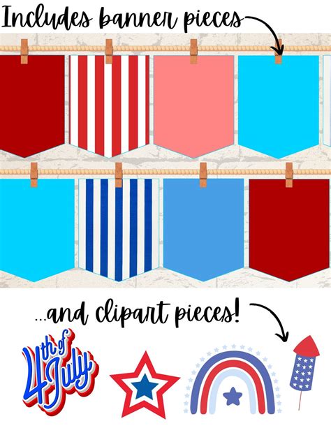 July 4th Classroom Decor Bundle, Modern Classroom, Customizable ...