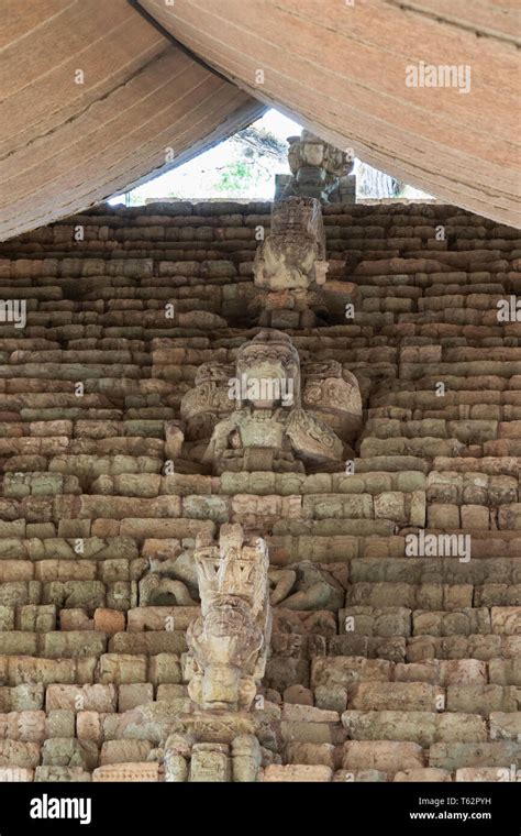 La Escalinata Jerogl Fica Las Ruinas Mayas De Cop N Sitio Del