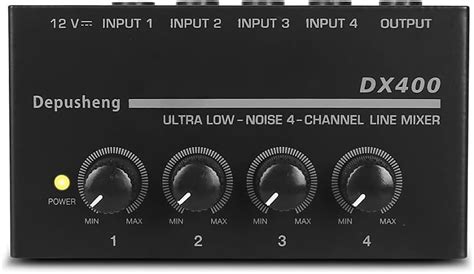 Depusheng Dx400 Ultra Low Noise 4 Channel Line Mixer For Reverb