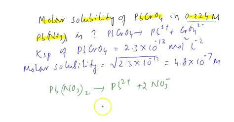 Solved A The Molar Solubility Of Silver Chromate In A 0 202 M Silver Nitrate Solution Isb The