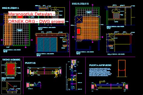 Marangozluk Detaylar Dwg Projesi Autocad Projeler