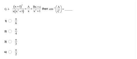 Begin{array} { L } { 4 Frac { X 1 { 2 } } { X Left X { 2 } 1 Right } Frac { A