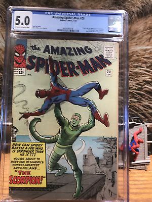 Amazing Spiderman Cgc Vg Fine Origin And St App The Scorpion