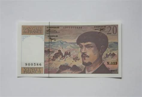 ANCIEN BILLET DE Banque De 20 Francs Claude Debussy EUR 8 00