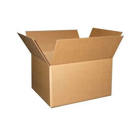 Brown Rectangular Hardened Corrugated Boxes Weight Holding Capacity