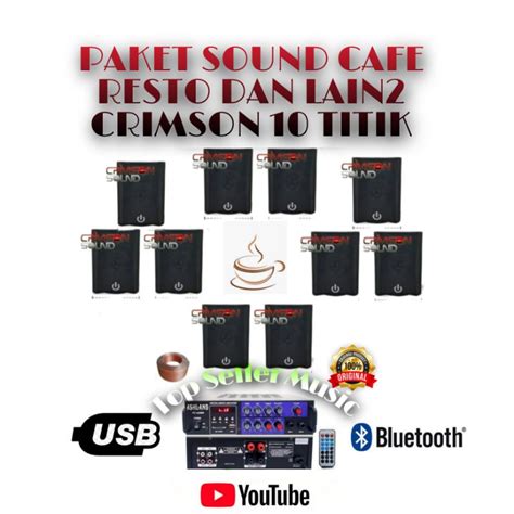 Jual Paket Sound Speaker Crimson Titik Cafe Restoran Dan Kantor