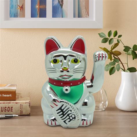 Cm Gl Ckskatze Wei Winkekatze Gl Cksbringer Feng Shui Katze Maneki