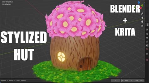 Creating A Stylized Hut In Blender With Krita BlenderNation