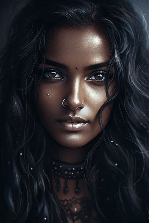 Portrait Of An Indian Model Rmidjourney