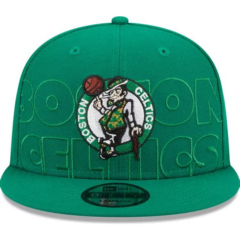 Gorra Plana Verde Snapback Fifty Draft Edition De Boston Celtics