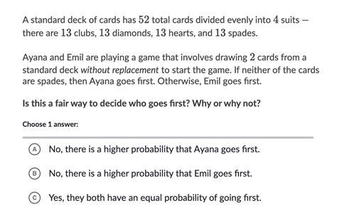 Solved A Standard Deck Of Cards Has Total Cards Divided Chegg