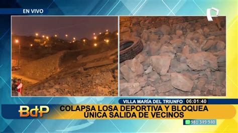 Losa Deportiva Colapsa En Vmt Escombros Bloquean Nica Salida De