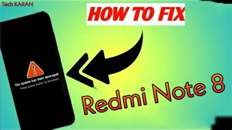 How To Fix System Has Been Destroyed For Redmi Note 8 8T Ginkgo Willow