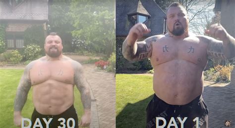 Eddie Hall 100 Sit Ups Every Day For A Month Led To Extreme Body