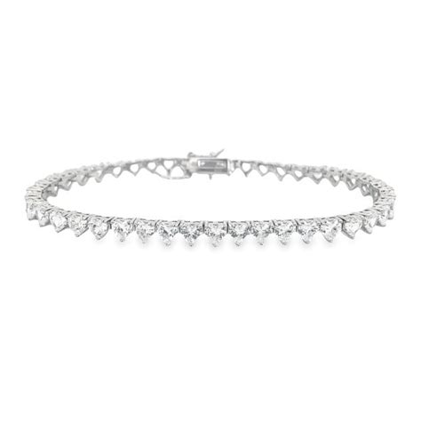 Heart Tennis Bracelet - High Street Jewelry