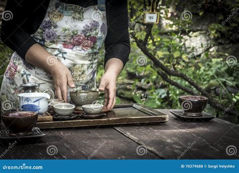 Tea Ceremony in South Korea Stock Photo - Image of cups, korean: 70379688