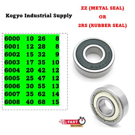 Ball Bearing 6000 6001 6002 6003 6004 6005 6006 6007 6008 6009 6010