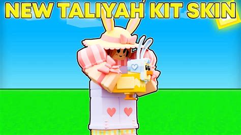 So I Used The NEW EASTER TALIYAH Kit Skin In Roblox Bedwars YouTube