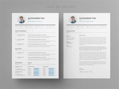 Premium Vector | Professional one page resume cv template