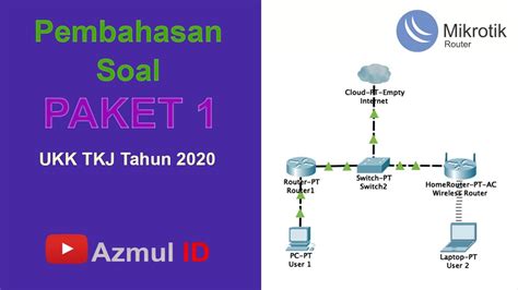 Pembahasan Soal UKK TKJ Paket 1 Tahun 2020 Dynamic Routing Mikrotik