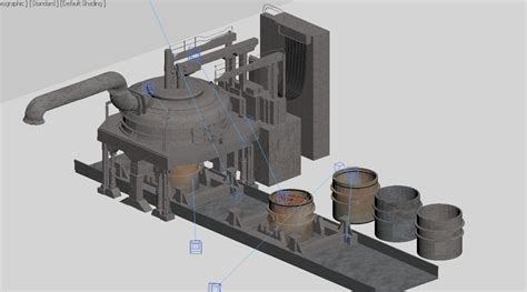 Furnace Electric Arc Furnace 3d Model Cgtrader