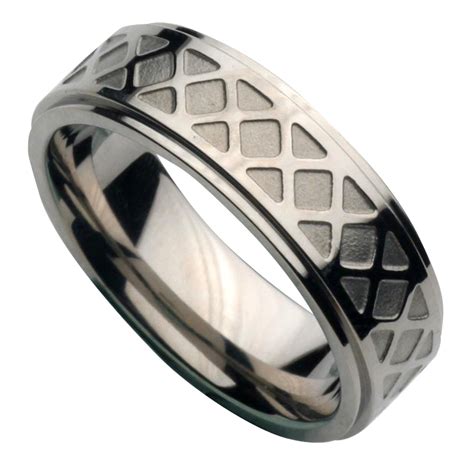 7mm Designed Titanium Wedding Ring Titanium Rings At Elma Uk Jewellery