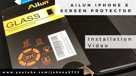 Ailun Iphone X Tempered Glass Screen Protector Installation Video Youtube