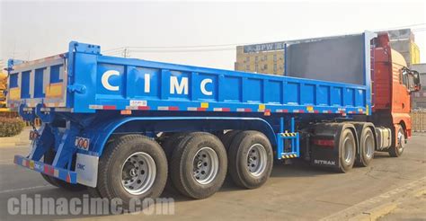 CIMC 3 Axle Hydraulic Dump Trailer For Sale In Congo