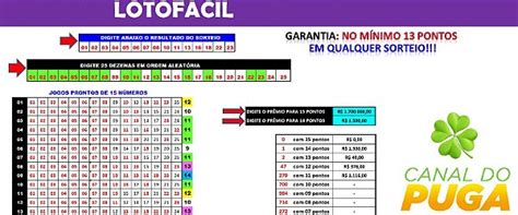 Planilha Lotofacil Esquema 25 Dezenas Para Acertar 13 Pontos Sempre