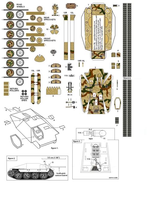 Paper Tanks Model Tanks Panzer Paper Models Cutout Paper Crafts