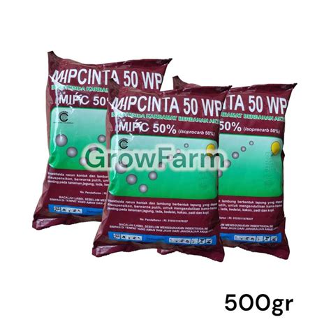 Jual Mipcinta 50 WP 500 Gram Insektisda Isoprocarb 50 Ampuh Basmi