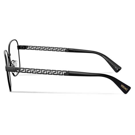 Versace Greca Optical Glasses Matte Black Optical Glasses Versace Eyewear Avvenice