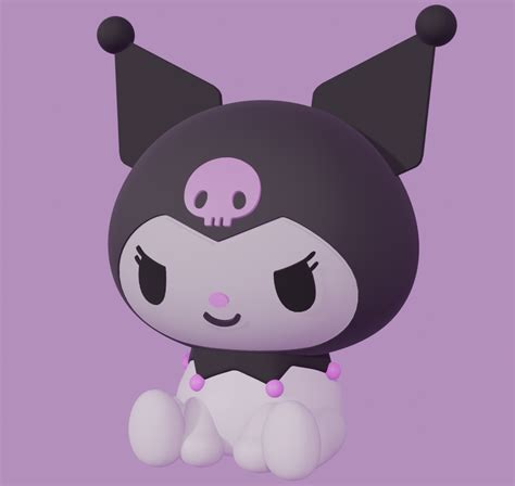 Fichier Stl Kuromi Chibi No Support Facile à Imprimer・design Pour Imprimante 3d à Télécharger・cults