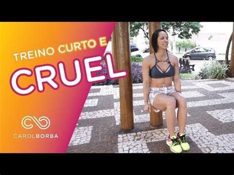 Treino cruel para pernas e abdômen Para treinar em casa Carol Borba