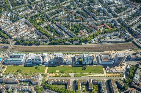 D Sseldorf Aus Der Vogelperspektive Entwicklungsgebiet Der Wohngebiets