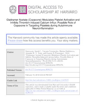 Fillable Online Glatiramer Acetate (Copaxone) Modulates Platelet ...