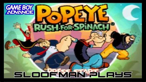 Popeye Rush For Spinach LONGPLAY GBA YouTube