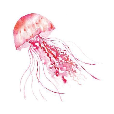 Pink Jellyfish Art Print Sara Berrenson Art Pink Jellyfish