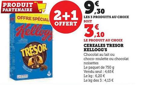 Promo Céréales Trésor Kellogg s chez U Express iCatalogue fr