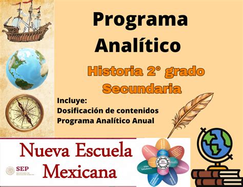 Programa Anal Tico Historia Grado Secundaria Editorial Md