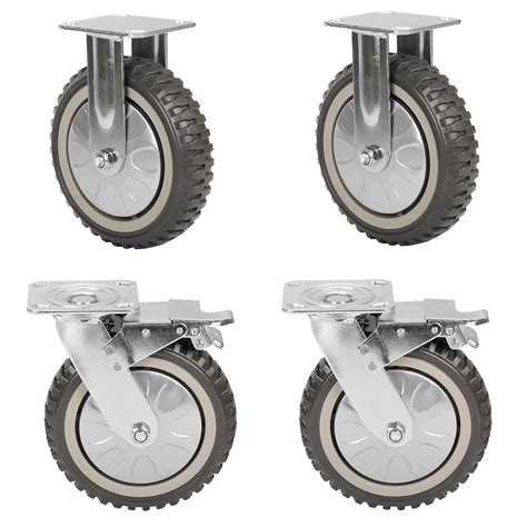 Nisorpa Castor Wheels Heavy Duty Mm Casters Set Of Trolley Wheels