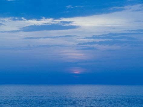 Sunset Over The Tyrrhenian Sea Forio Ischia Bay Of Naples Campania