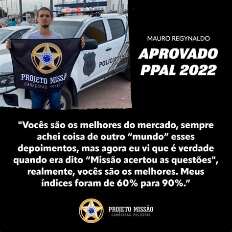 Mauro Regynaldo aprovado PPAL 2022 Projeto Missão