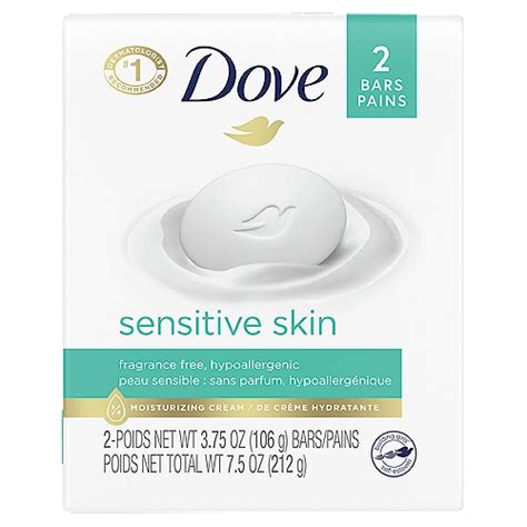 Dove Sensitive Skin Fragrance Free Beauty Bar