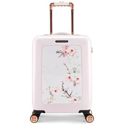 Womens Ted Baker London Small Four Wheel Suitcase 7120 Mxn Liked On Polyvore Featuring Bags