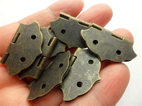 10 Pcs 30mm28mm Antique Brass Color Metal Hinges Parliament Etsy