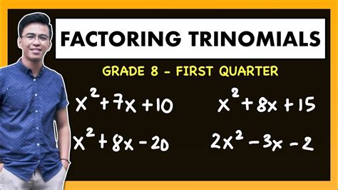 Factoring General Trinomials Grade 8 Math Mathteachergon Youtube