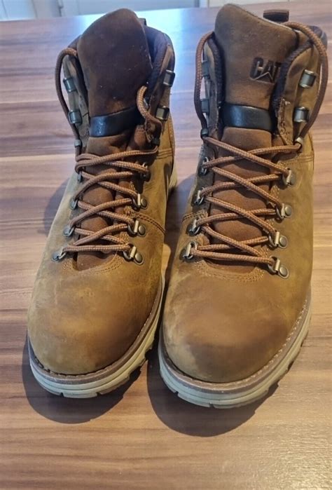 Caterpillar Sire Wp Mens Brown Wide Fit Waterproof Cat Ankle Boots Size