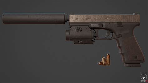 Customizable Glock Free 3d Model Blend Free3d