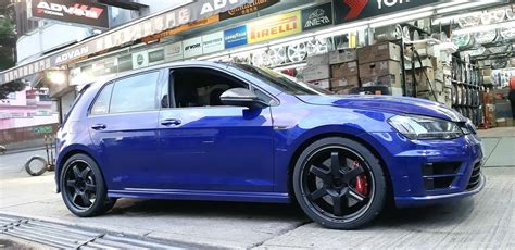 Volkswagen Golf R Mk7 Blue Rays Volk Te37 Ultra Track Edition Ii Wheel Front